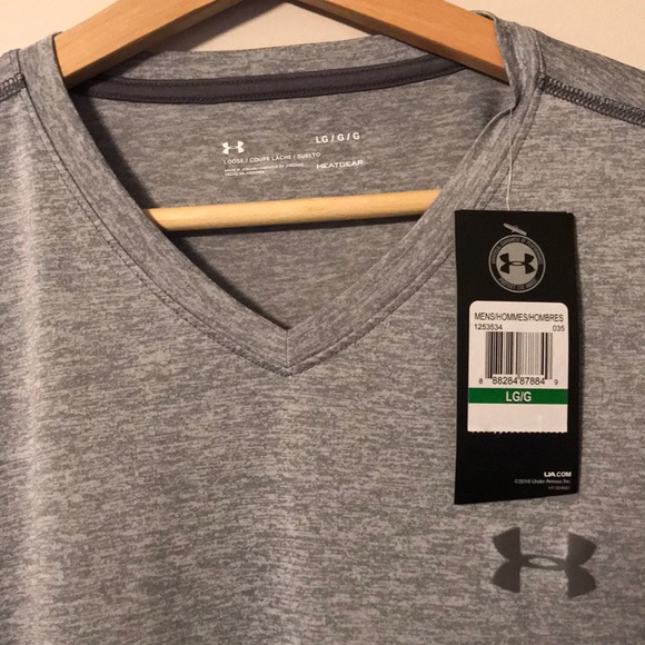Men’s Under Armour Heatgear V-Neck T-Shirt - Picture 4 of 4